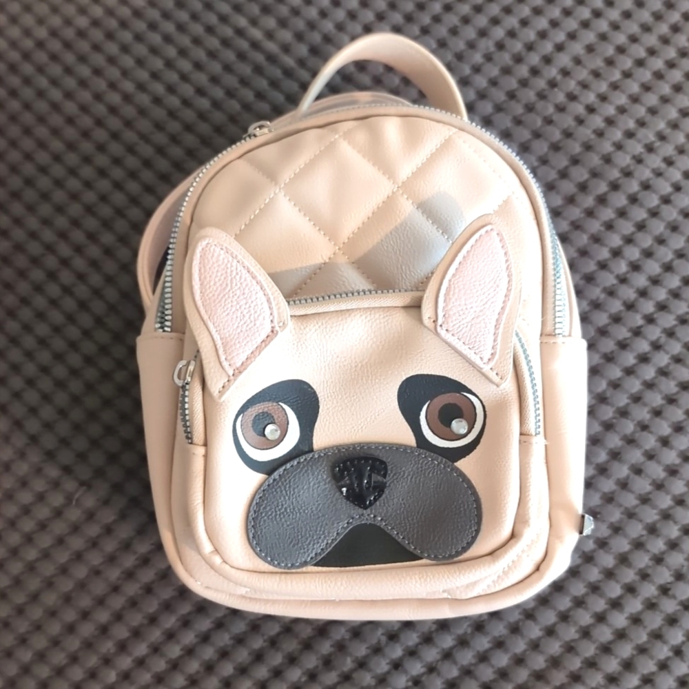 🐶 Betsey Johnson Kitsch French Bulldog Mini Backpack